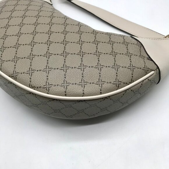 Nine West Beige Logo Milk Byron Hobo Bag - Picture 8 of 11